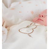 Pyjama bébé en velours brodé Lapin NOUKIES