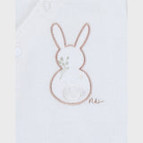 Pyjama bébé en velours brodé Lapin NOUKIES
