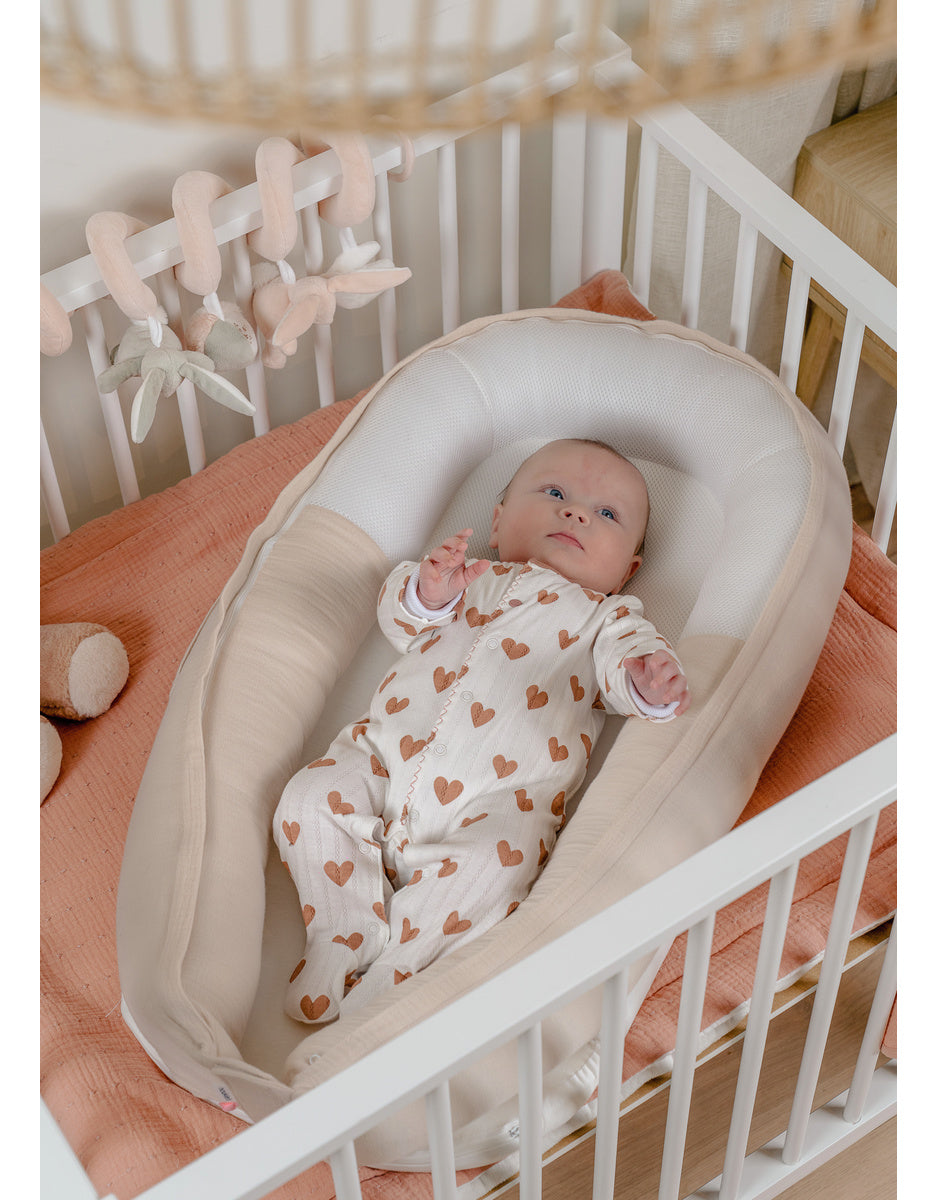 Pyjama bébé en coton pointelle – Petits Cœurs NOUKIES