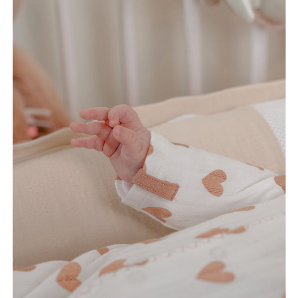 Pyjama bébé en coton pointelle – Petits Cœurs NOUKIES