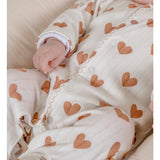 Pyjama bébé en coton pointelle – Petits Cœurs NOUKIES