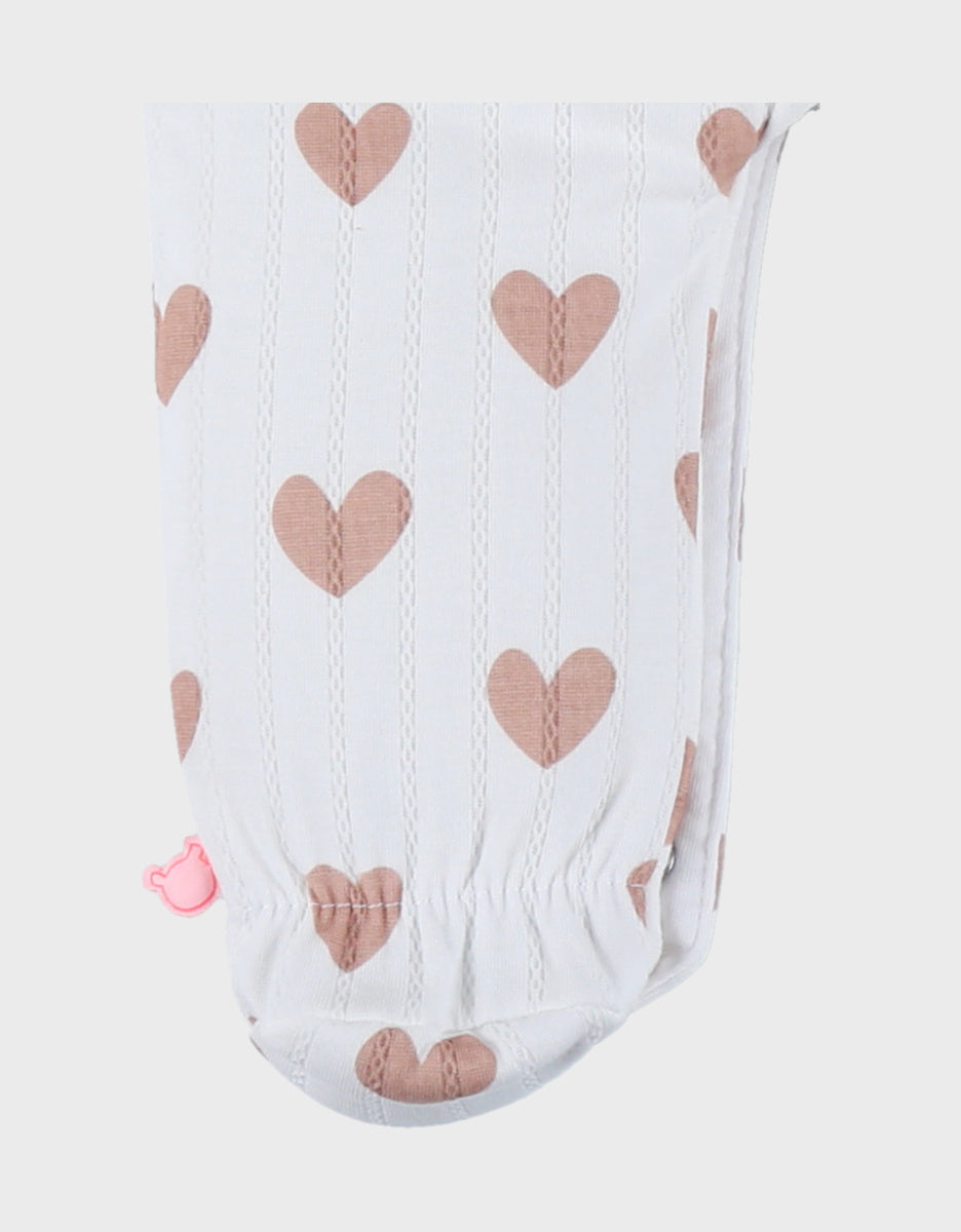 Pyjama bébé en coton pointelle – Petits Cœurs NOUKIES