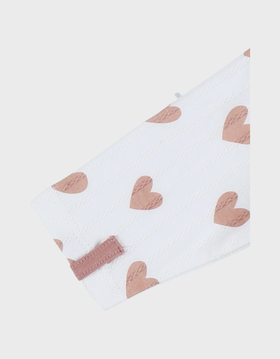 Pyjama bébé en coton pointelle – Petits Cœurs NOUKIES