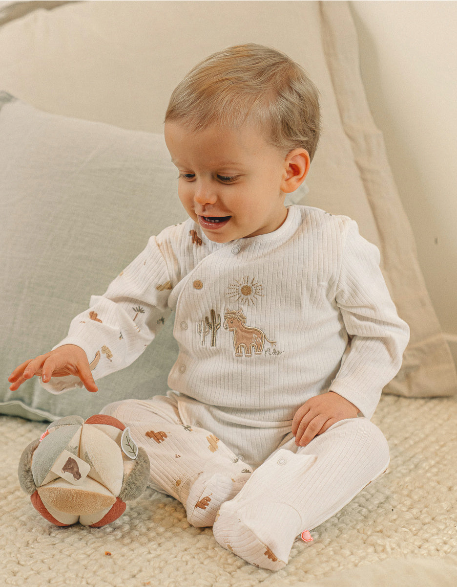 Pyjama bébé en coton structuré – Fluffy NOUKIES