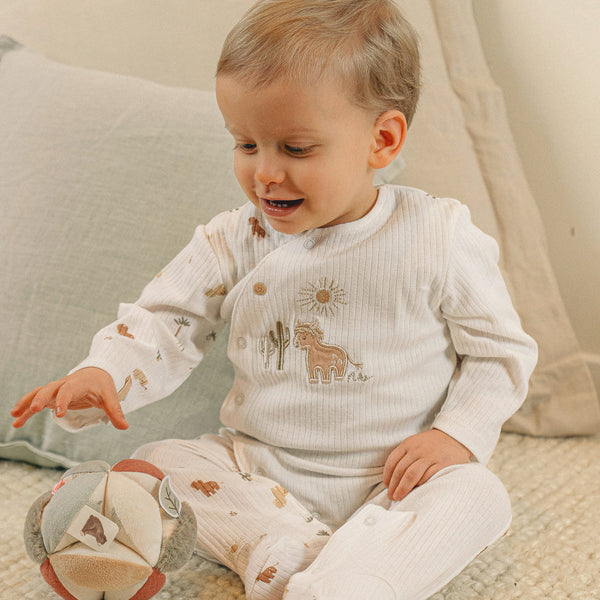 Pyjama bébé en coton structuré – Fluffy NOUKIES