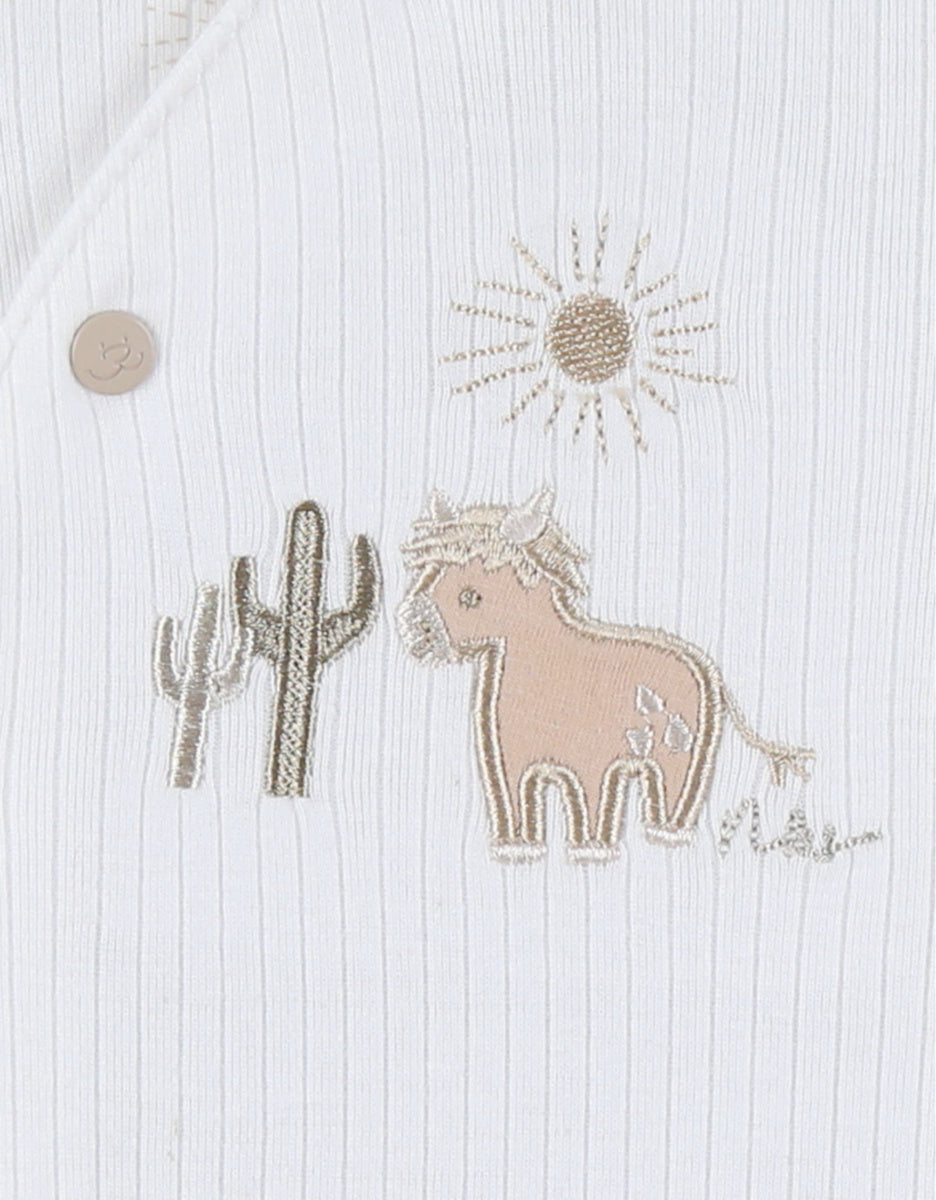 Pyjama bébé en coton structuré – Fluffy NOUKIES