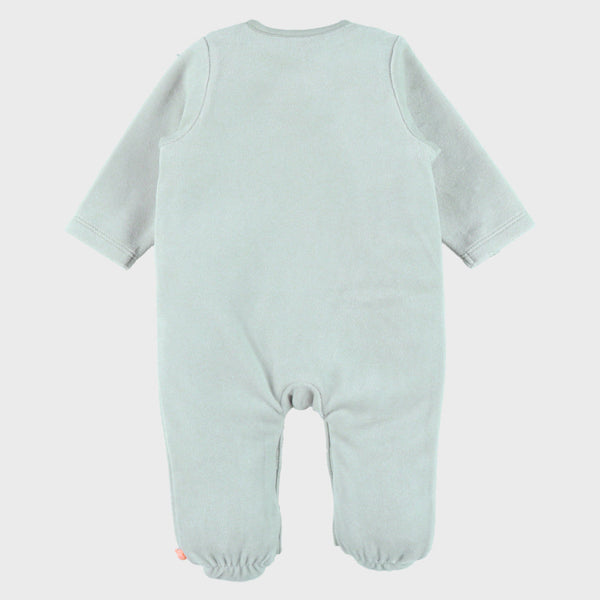 Pyjama bébé en velours brodé Cœur Fleuri NOUKIES