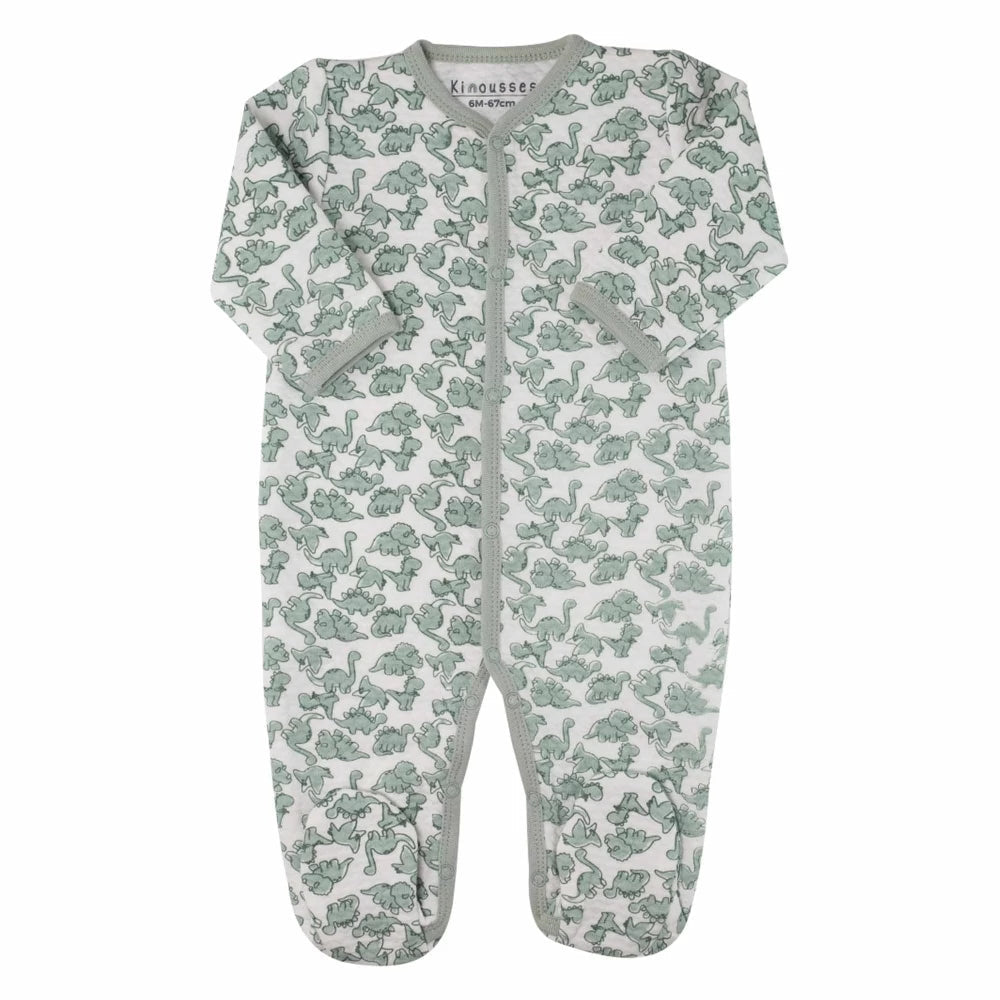Pyjama bébé matelassé Dinosaures – 3 mois et 6 mois TROIS KILOS SEPT
