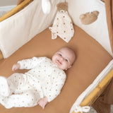 Pyjama bébé en velours – Tête d’ourson moka – Écru TROIS KILOS SEPT