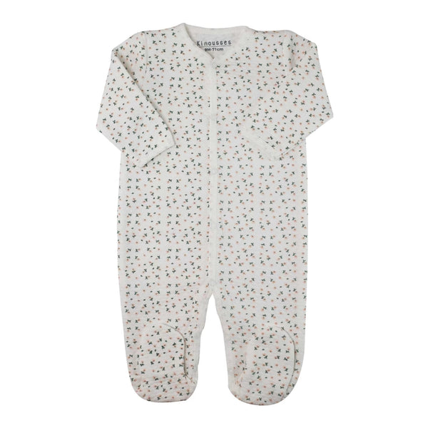 Pyjama bébé matelassé Petites Fleurs – 3 mois et 6 mois TROIS KILOS SEPT