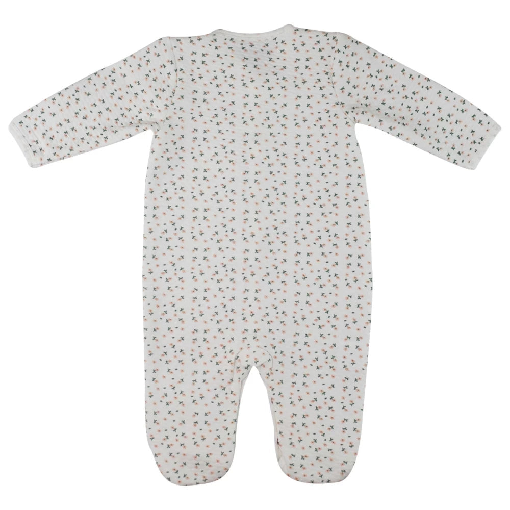 Pyjama bébé matelassé Petites Fleurs – 3 mois et 6 mois TROIS KILOS SEPT