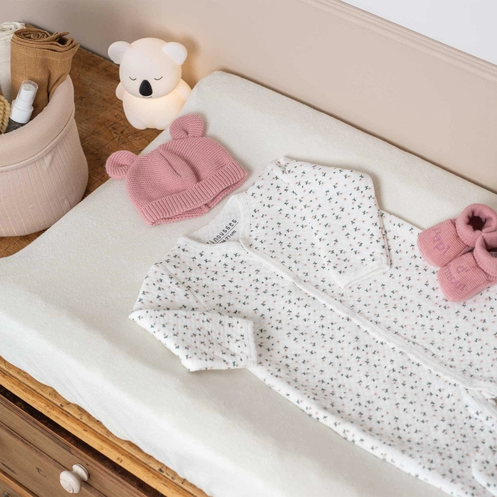 Pyjama bébé matelassé Petites Fleurs – 3 mois et 6 mois TROIS KILOS SEPT