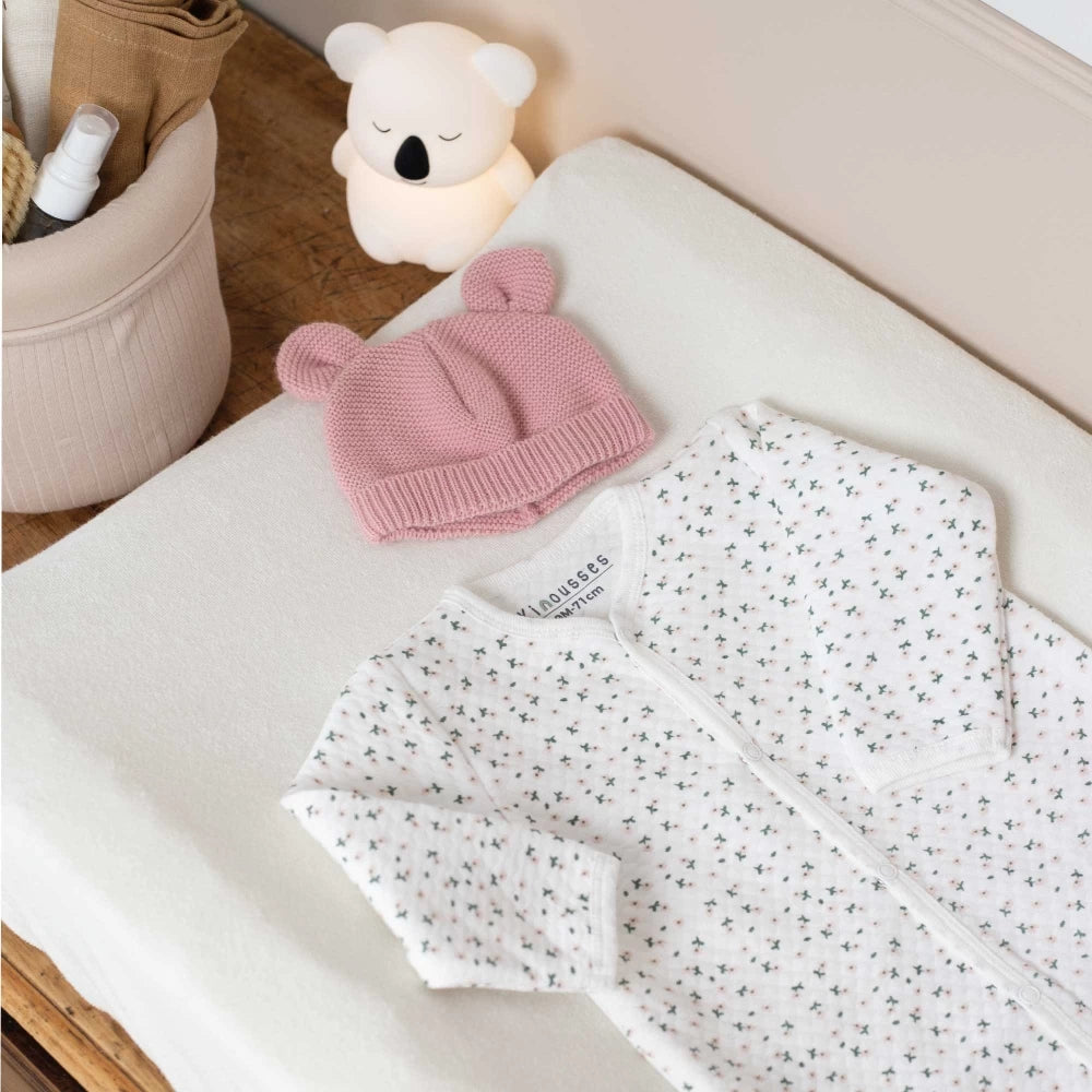 Pyjama bébé matelassé Petites Fleurs – 3 mois et 6 mois TROIS KILOS SEPT