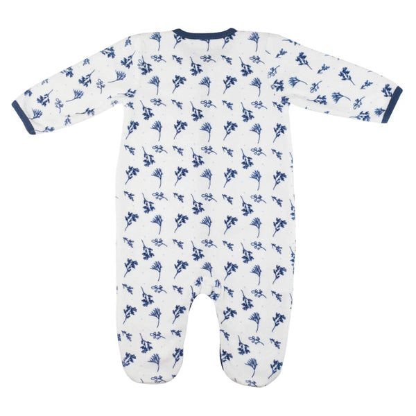 Pyjama en velours bébé Floral – douceur et confort dès la naissance TROIS KILOS SEPT