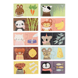 Qui mange quoi ? – Jeu d’association animaux & aliments – 10 puzzles MY LITTLE COMPANY