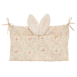 Pochette rangement lit bébé coton jardin enchanté doudou tétine