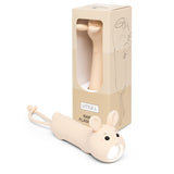 Lampe torche enfant lapin rechargeable USB-C. Lumière douce réglable idéale pour histoires du soir et explorations dès 3 ans.
