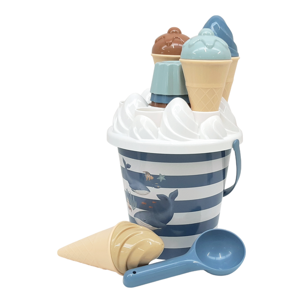 Seau de plage enfant avec accessoires glaces – Ocean World