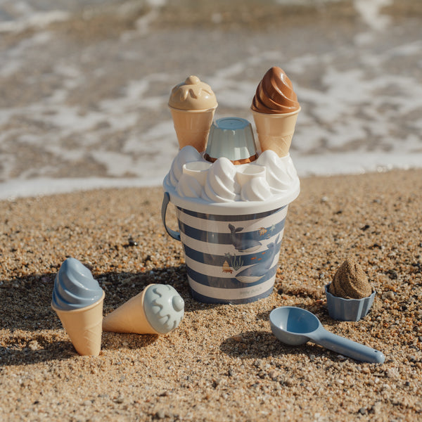 Seau de plage enfant avec accessoires glaces – Ocean World