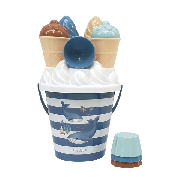 Seau de plage enfant avec accessoires glaces – Ocean World