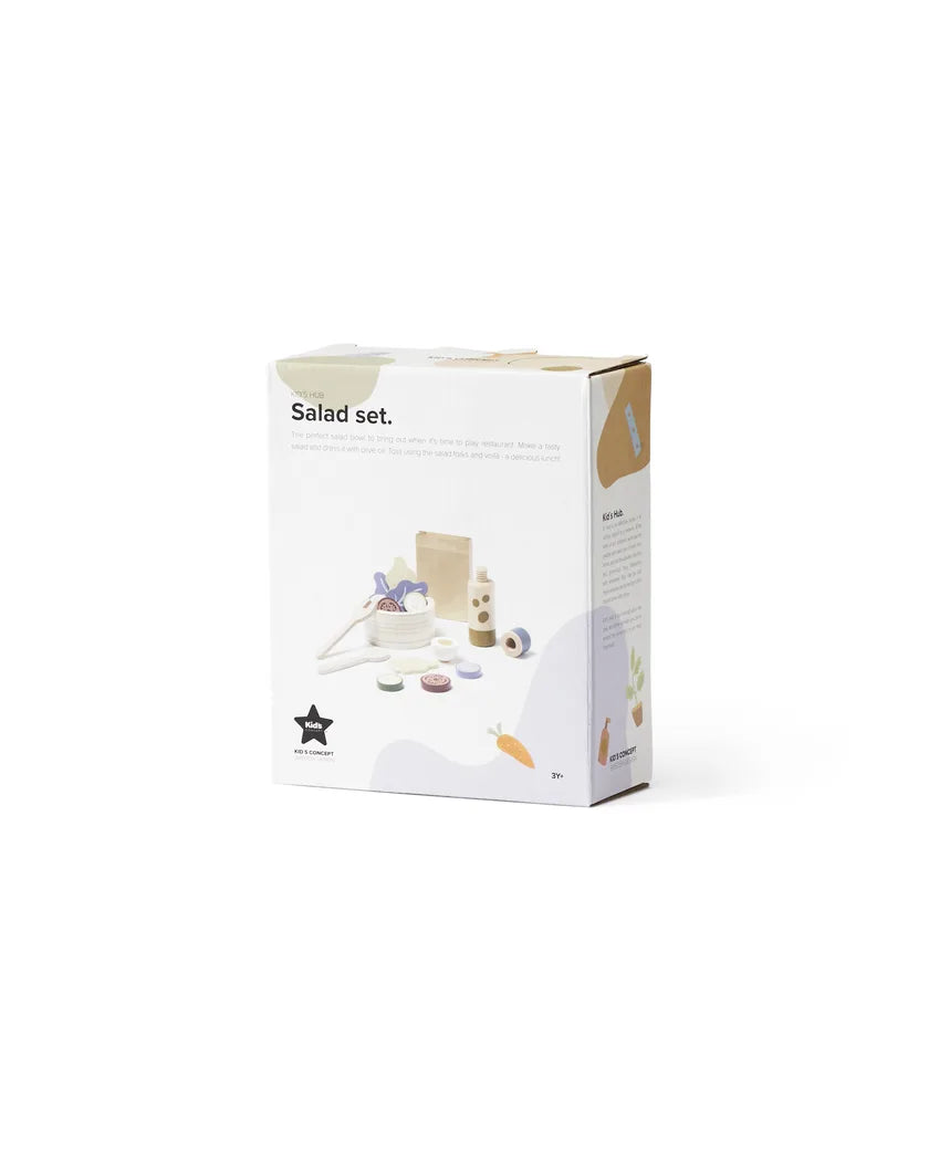 Service à salade enfant en bois – set dinette complet dès 3 ans Kid's concept