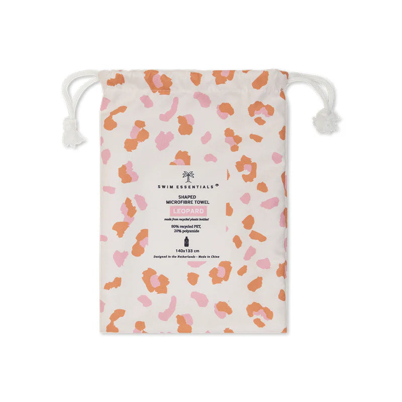 Serviette de plage microfibre Leopard beige – 140 cm Swim Essentials