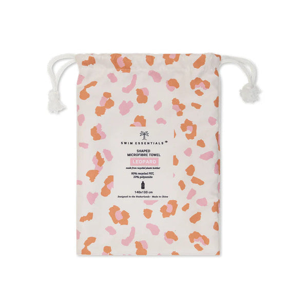 Serviette de plage microfibre Leopard beige – 140 cm Swim Essentials