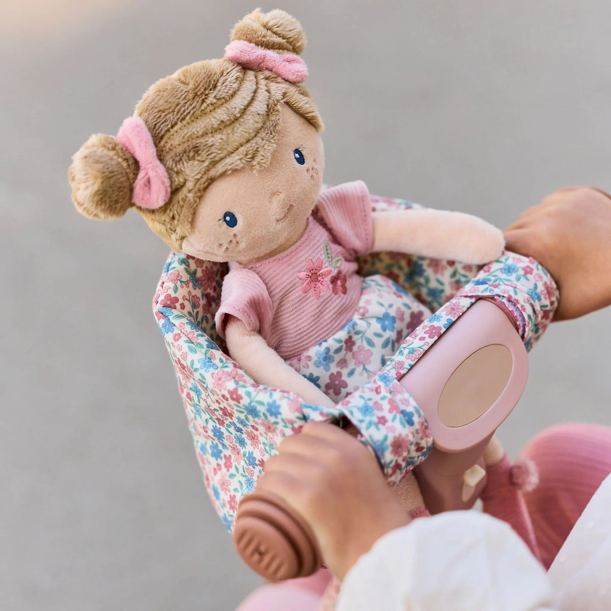 Siège de vélo pour poupée – Motif floral LITTLE DUTCH