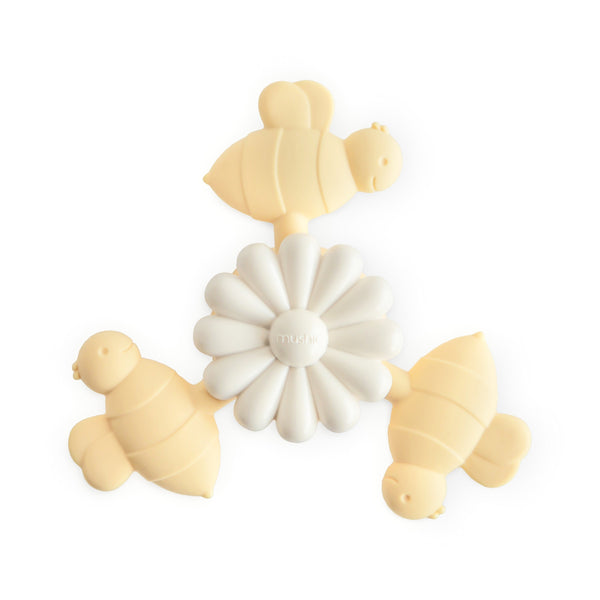 Spinner Abeilles et Fleur Mushie – jouet sensoriel avec ventouse mushie