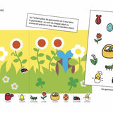 Sticker Box Saisons avec gommettes repositionnables dès 18 mois. Activité éducative pour découvrir les saisons et développer la motricité fine.