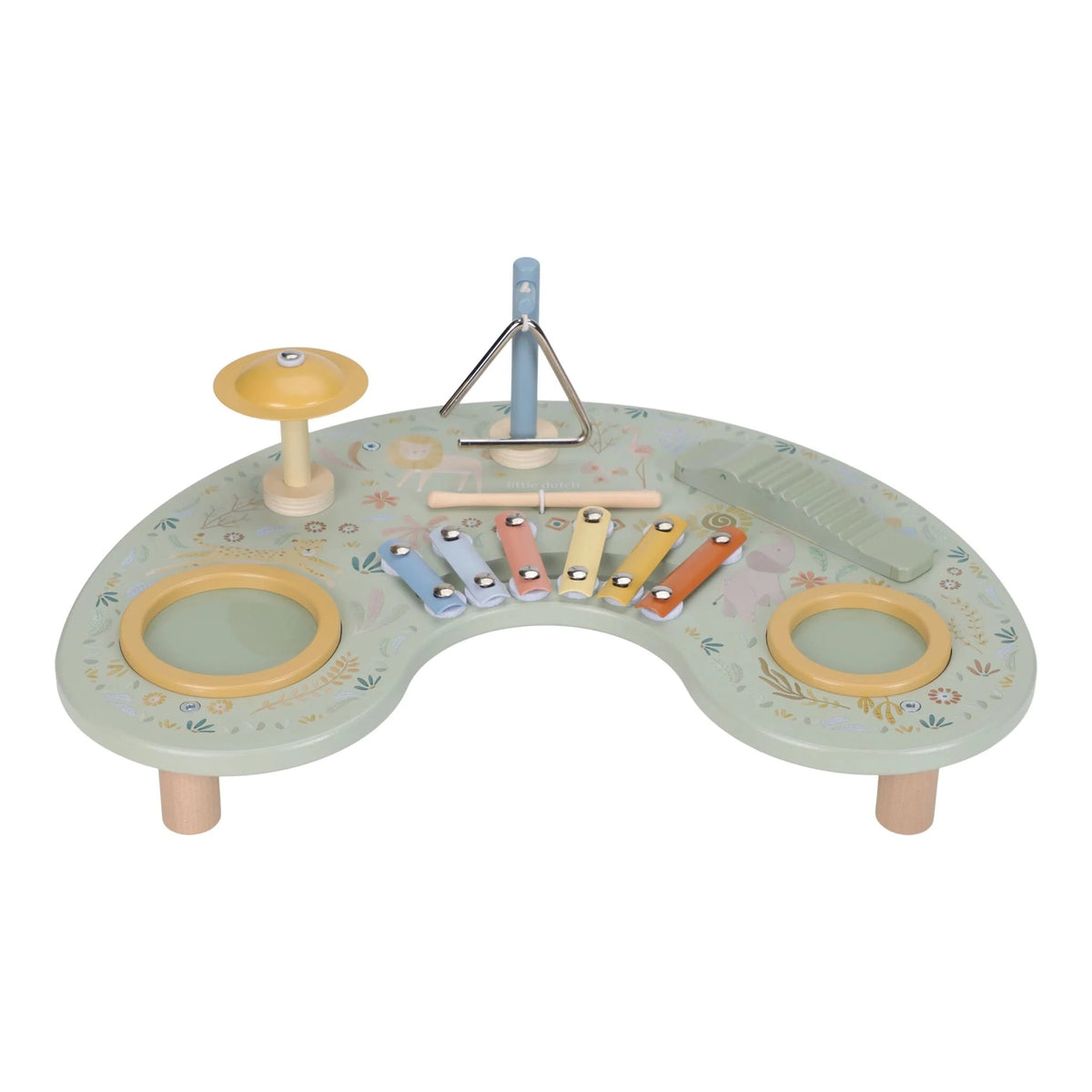 Table d’activités musicale Safari Friends – jouet musical en bois LITTLE DUTCH