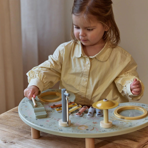 Table d’activités musicale Safari Friends – jouet musical en bois LITTLE DUTCH