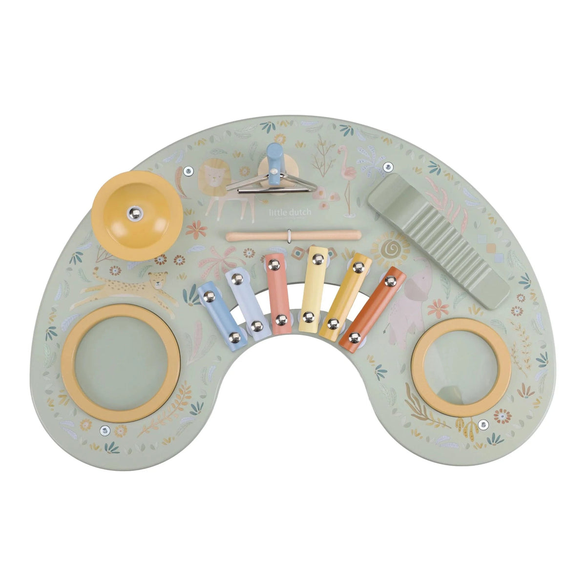 Table d’activités musicale Safari Friends – jouet musical en bois LITTLE DUTCH