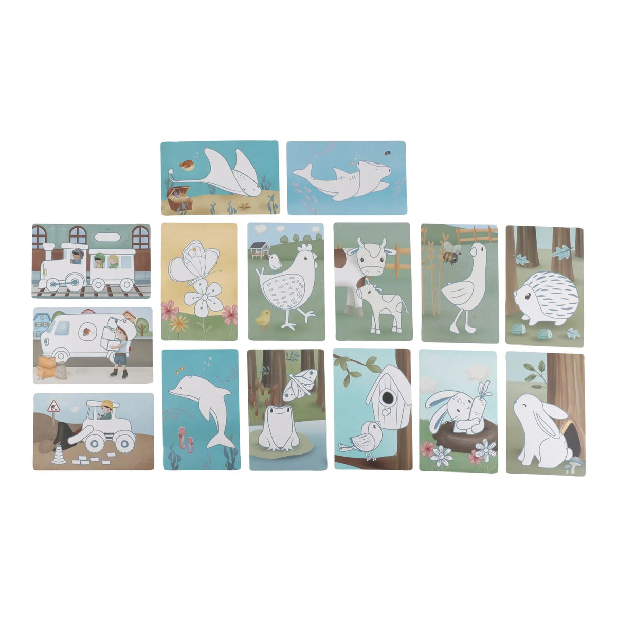 Tablette à dessin bleue Forest Friends – tablette créative enfant