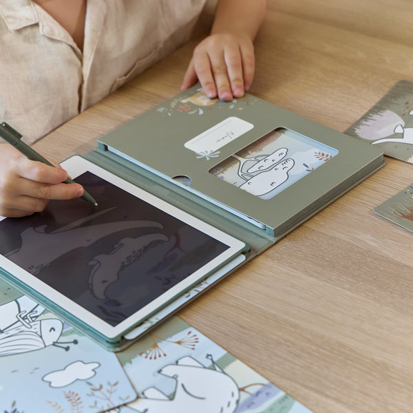 Tablette à dessin verte Safari Friends – tablette créative enfant