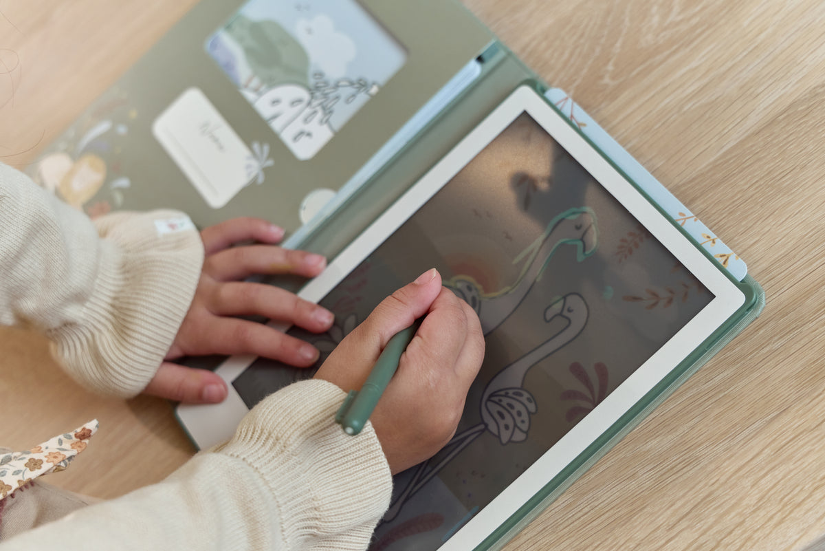 Tablette à dessin verte Safari Friends – tablette créative enfant