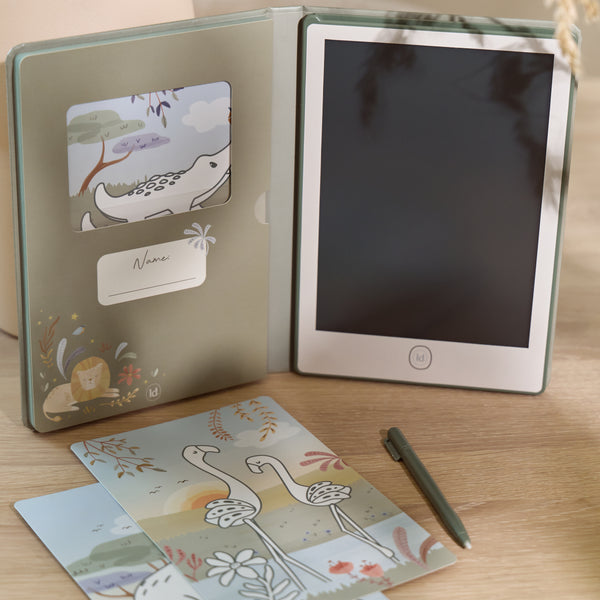 Tablette à dessin verte Safari Friends – tablette créative enfant