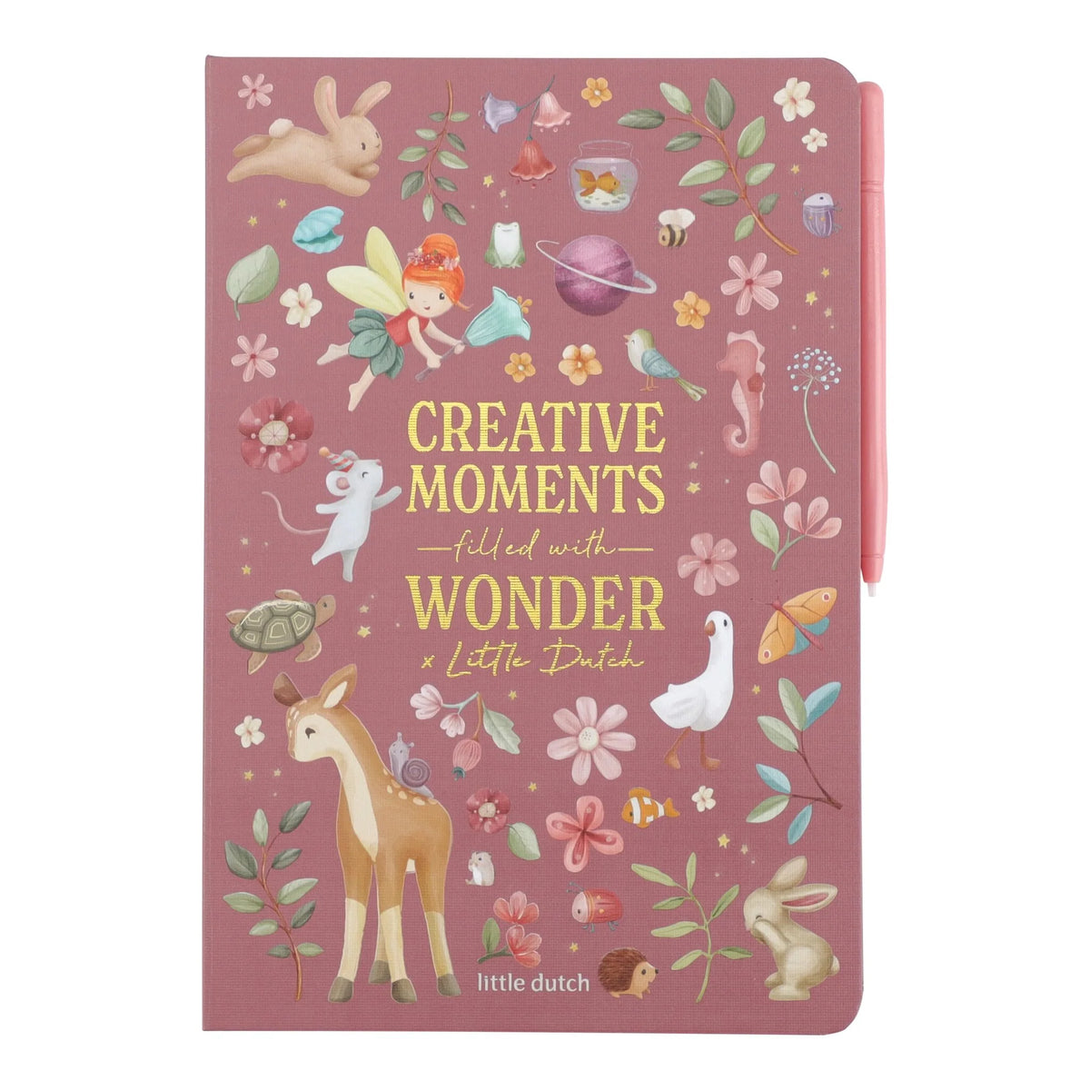 Tablette à dessin rose fairy garden – tablette créative enfant