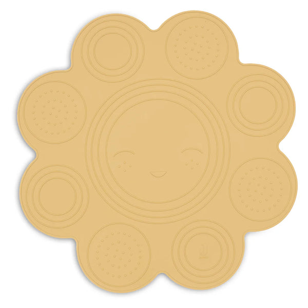 Offrez à votre bébé un bain sécurisé et amusant avec le tapis de bain silicone Sun Honey. Antidérapant, durable et facile à nettoyer – parfait dès la naissance !