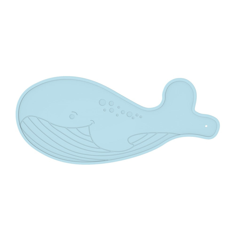 Tapis de bain bébé antidérapant baleine Dobbs – Bleu BO JUNGLE