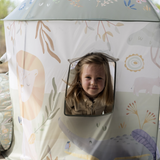Tente de jeu avec tunnel Safari Friends. Cabane enfant ludique, facile à monter et idéale pour jouer et imaginer dès 2 ans. LITTLE DUTCH