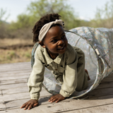 Tente de jeu avec tunnel Safari Friends. Cabane enfant ludique, facile à monter et idéale pour jouer et imaginer dès 2 ans. LITTLE DUTCH
