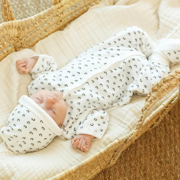 Tenue naissance bébé Léopard – ensemble maternité 5 pièces 1 mois TROIS KILOS SEPT