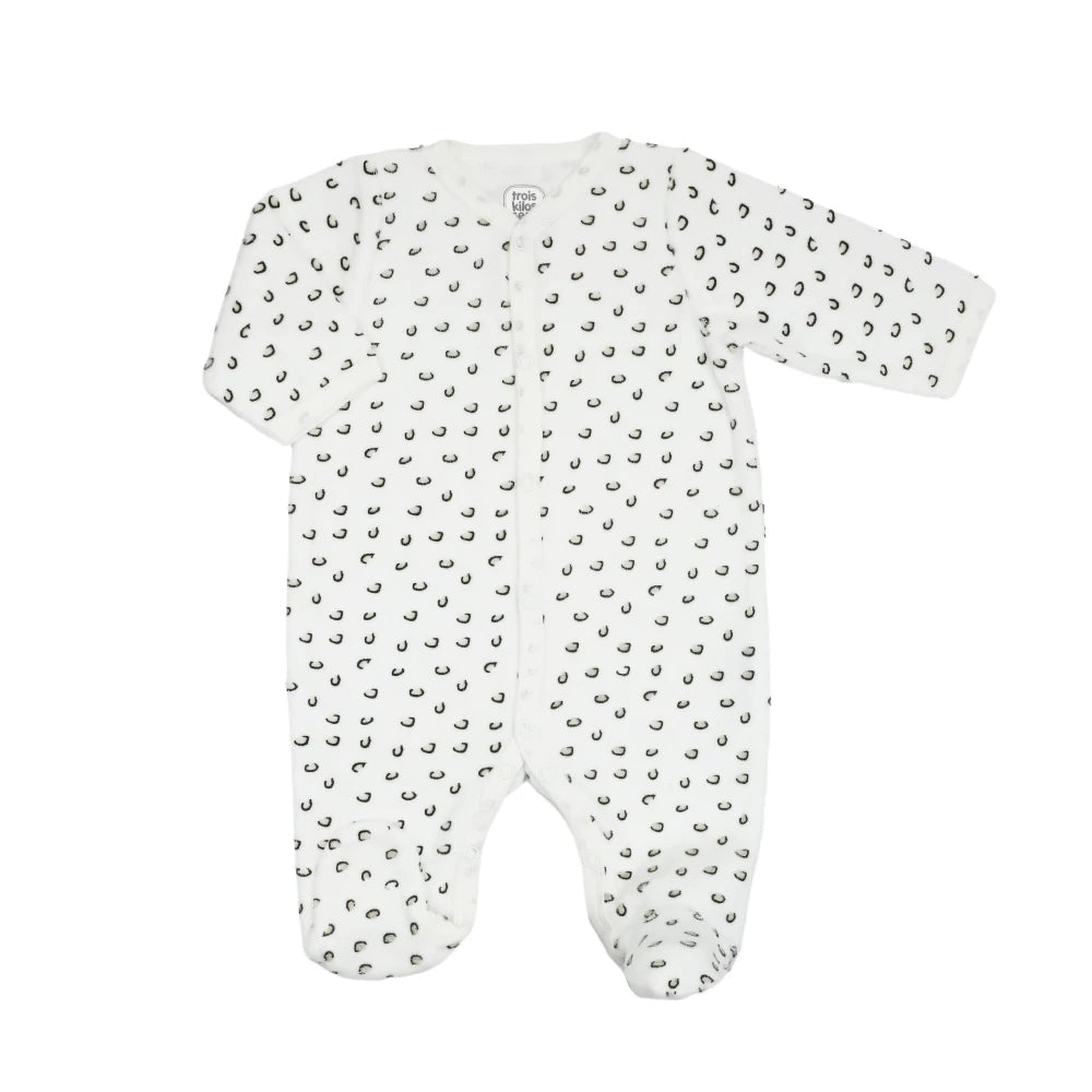 Tenue naissance bébé Léopard – ensemble maternité 5 pièces 1 mois TROIS KILOS SEPT