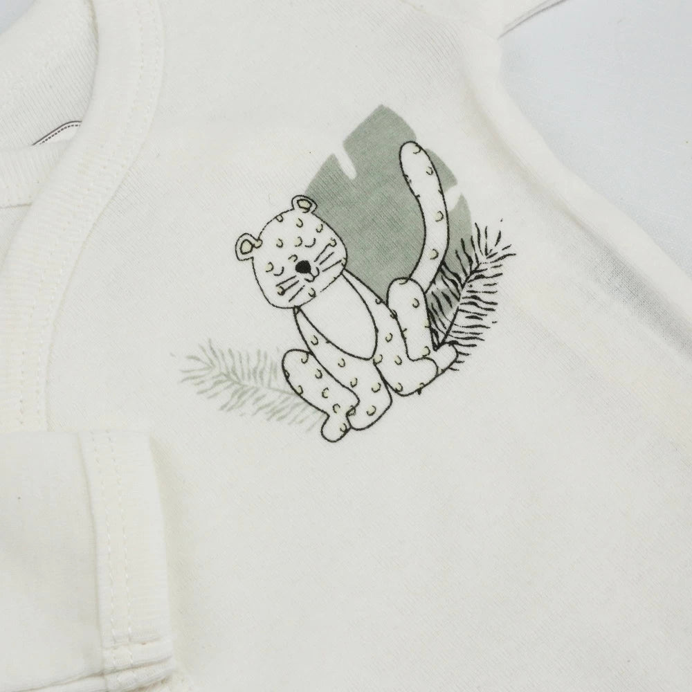 Tenue naissance bébé Léopard – ensemble maternité 5 pièces 1 mois TROIS KILOS SEPT