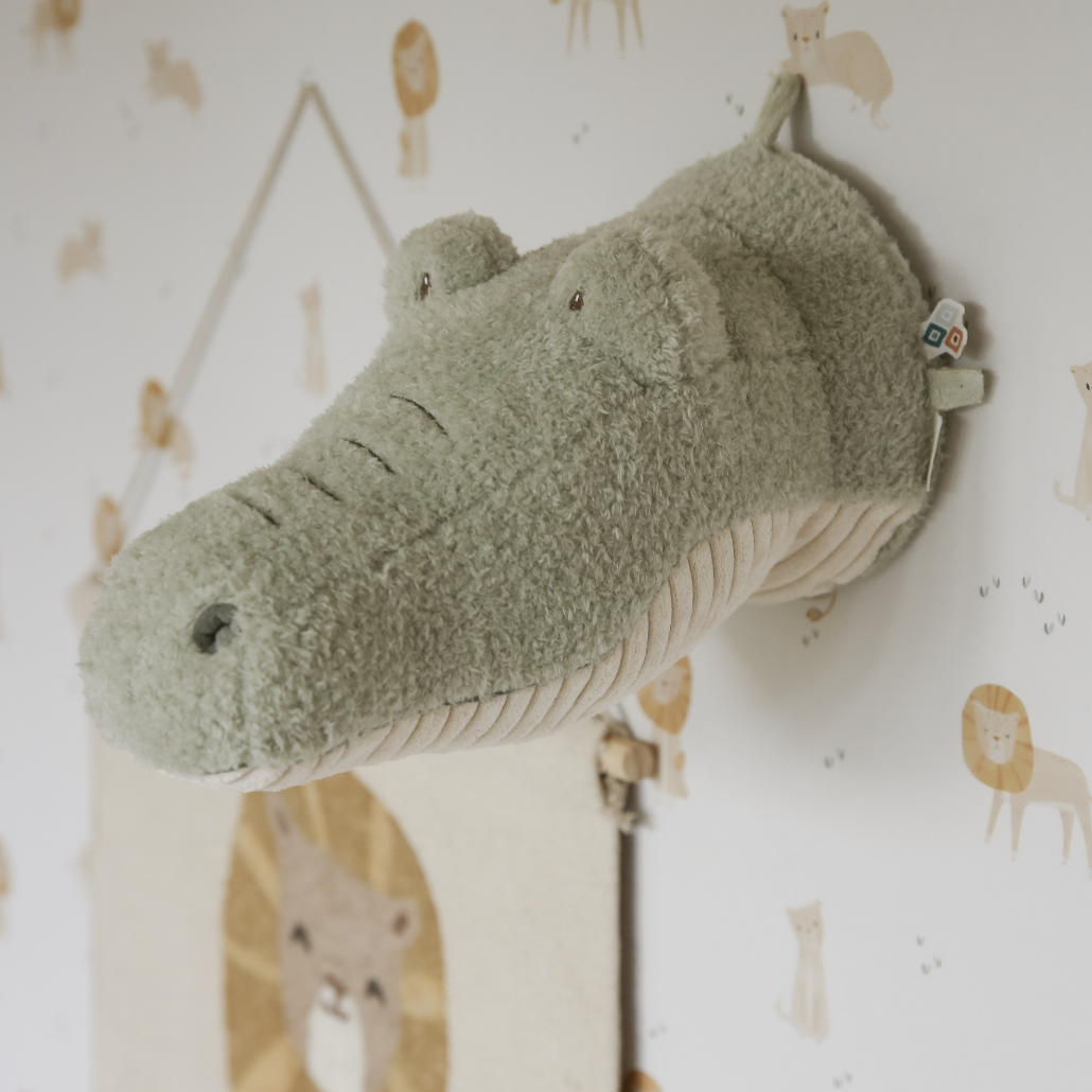 Décoration murale tête de crocodile Safari Friends – déco chambre enfant