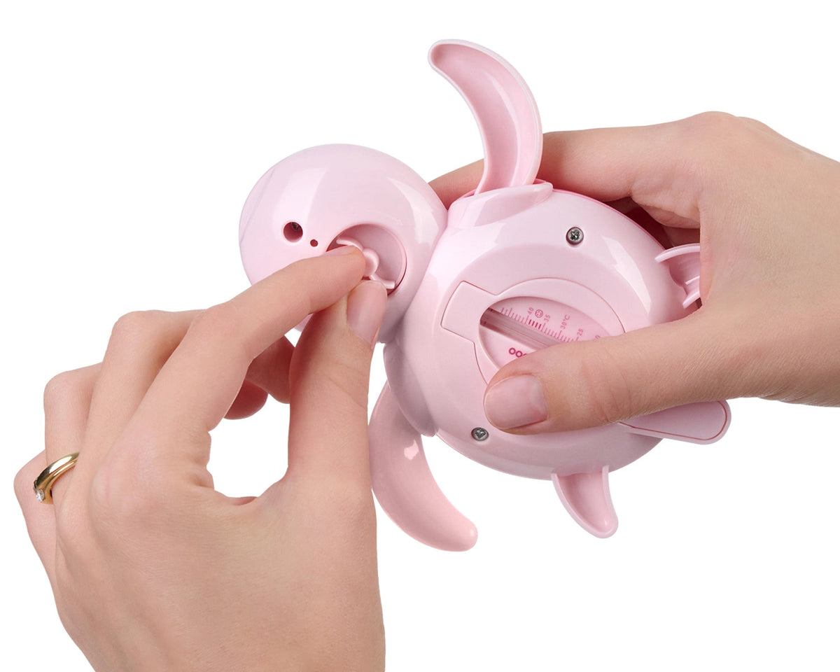 Thermomètre de bain bébé tortue rose – jouet ludique et sécurisé dès la naissance KIKA GROUP