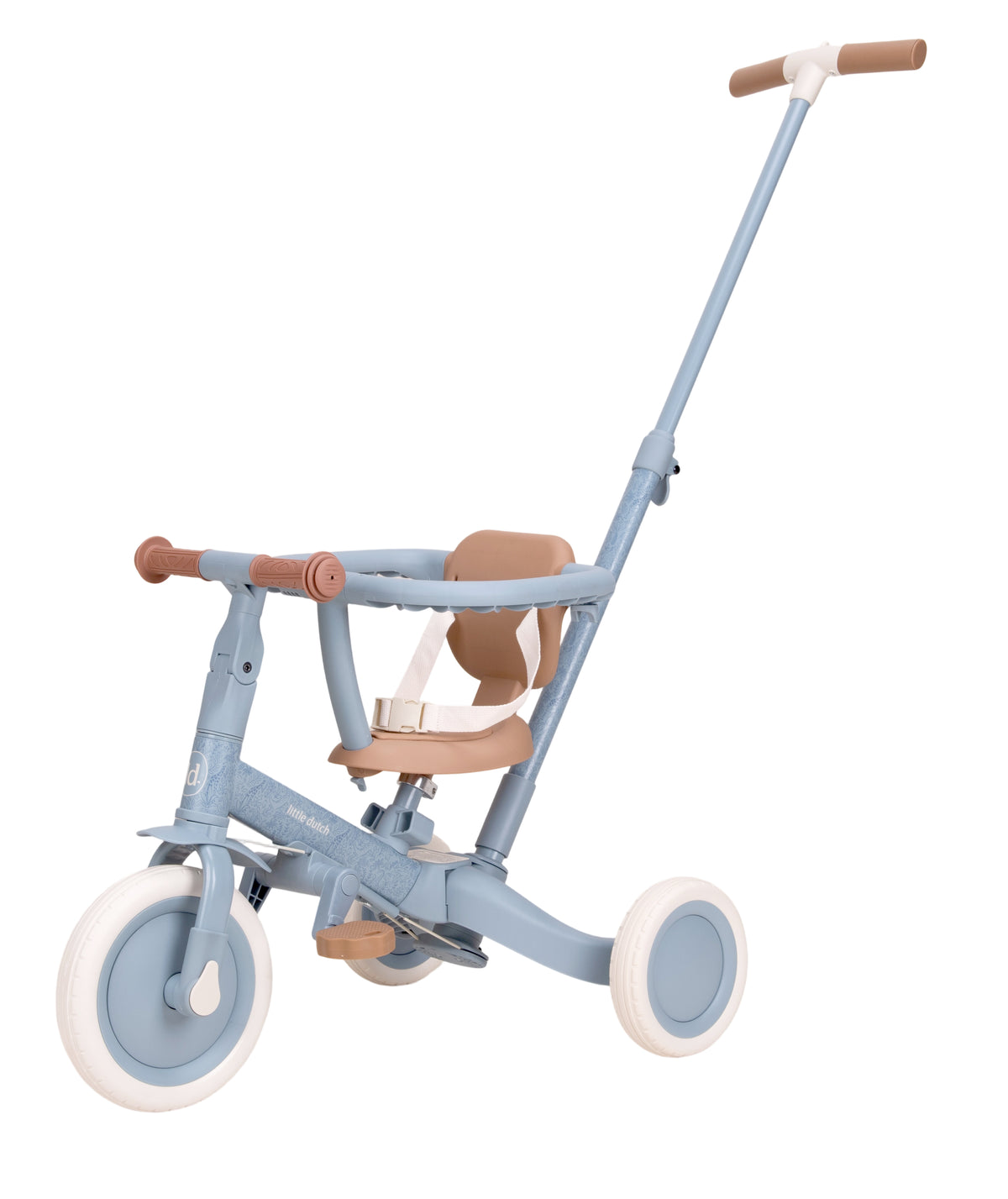 Tricycle évolutif 4 en 1 dès 1 an. Tricycle guidé, autonome, vélo d’équilibre et vélo. Favorise motricité et équilibre.