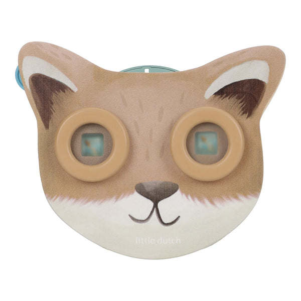 Visionneuse enfant en bois avec 3 disques illustrés. Jouet d’observation dès 3 ans pour découvrir les animaux de la forêt.