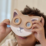 Visionneuse enfant en bois avec 3 disques illustrés. Jouet d’observation dès 3 ans pour découvrir les animaux de la forêt.
